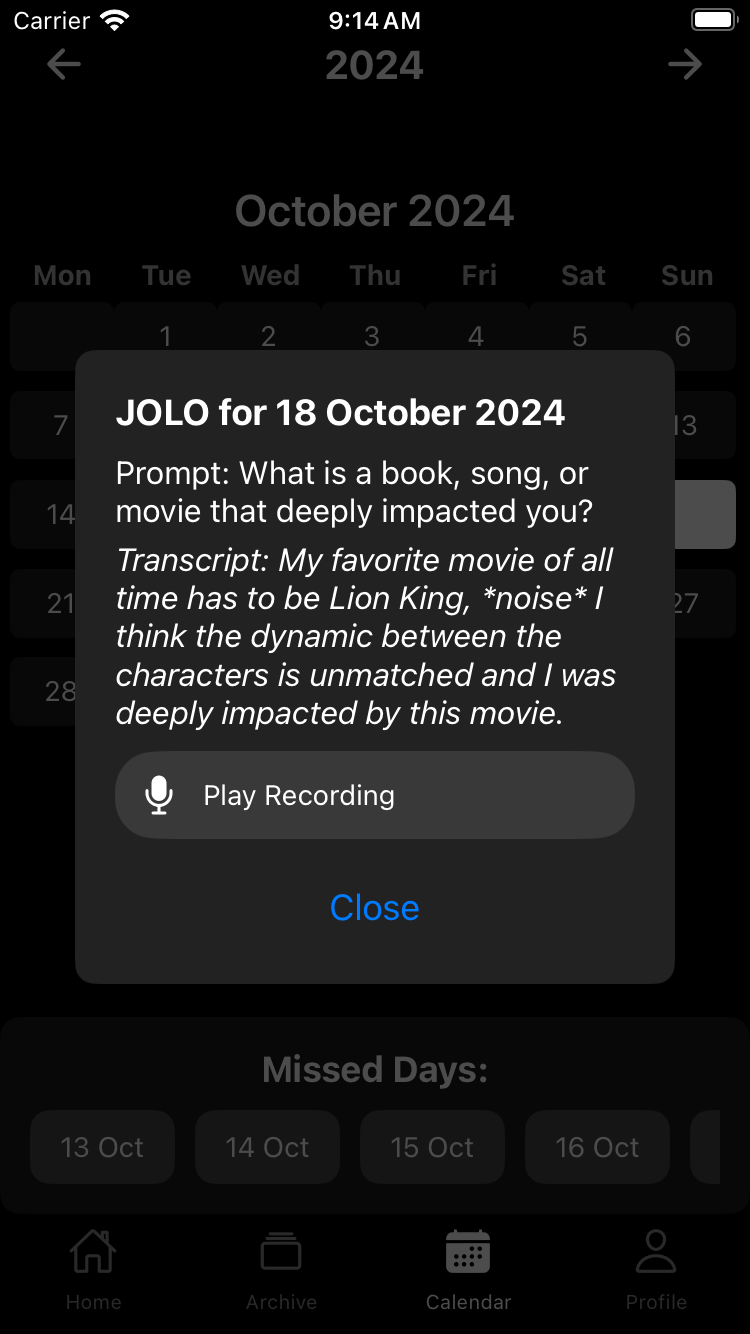 Build consistency with engaging daily prompts and gamified streaks.