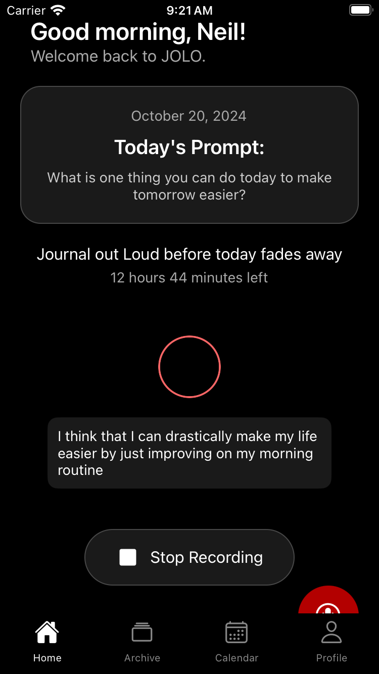 Voice-First Journaling